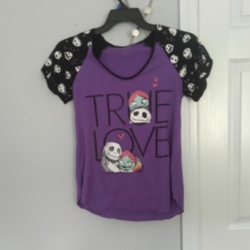 Disney Store Womens Nightmare Before Christmas Graphic Tee Shirt Sz L